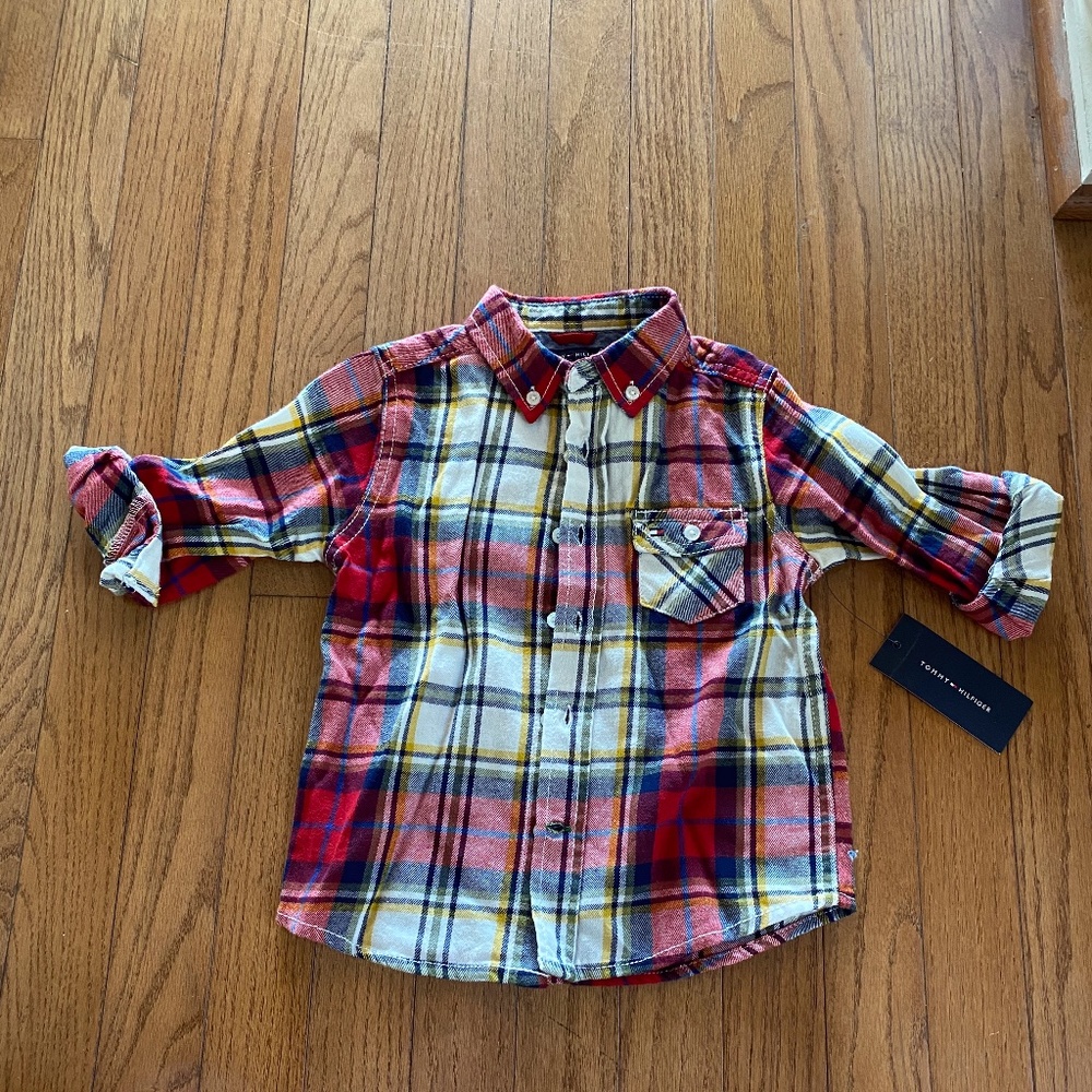 NWT Tommy Hilfiger Button Down Flannel